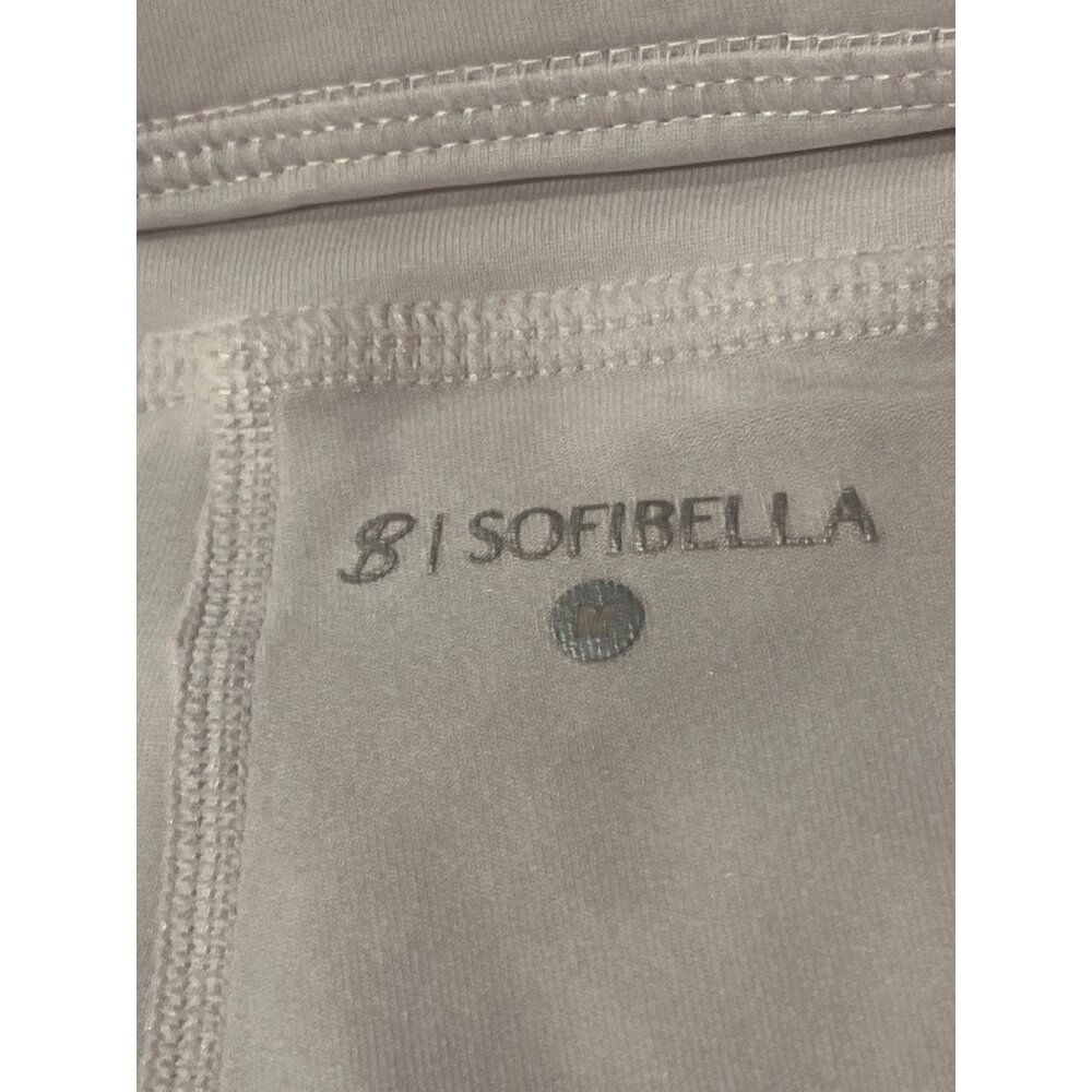 Sofibella Womens Medium Tennis Skort With Colorful Abstract Print & Ruffle Hem - Picture 3 of 7